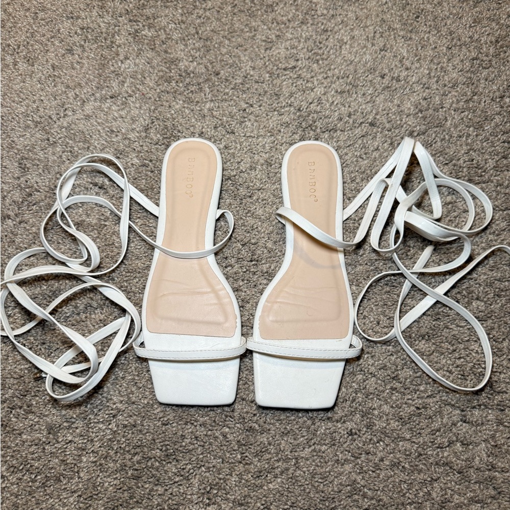 White Strappy Sandals